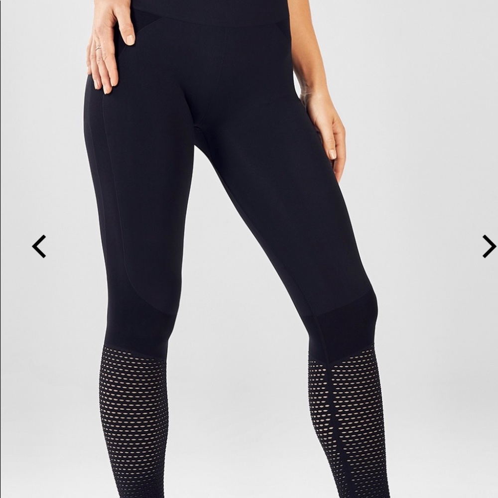 Fabletics Seamless High Waisted Mesh Legging, XS